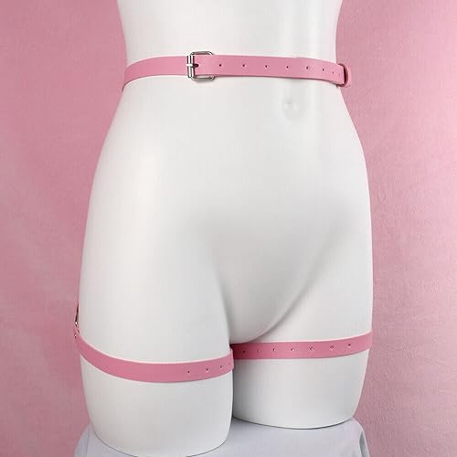 Suspenders Lingerie Sets Gothic Belts with Handcuffs Women Punk Body Belt Waist Belt Lingerie Leg Belt3