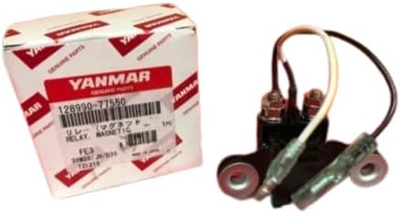 Yanmar 128990-77550 12V Starter Magnetic Relay - Used for 13JH4E, 3JH5E, 4JH4, 4JH5E, 2YM15, 3YM20, 3YM27, 3YM30 Engines Models - Replace Yanmar Starter Magnetic Relay 120270-77511 Genuine OEM