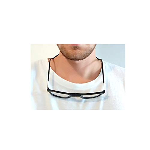 Óculos De Grau Magnético Pendurar Leitura Dobrável Unissex (preto, 2)