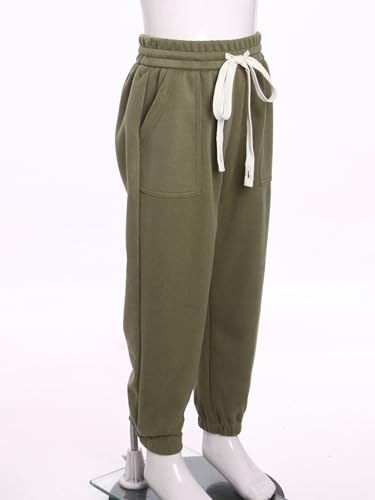 JEATHA Girls Boys Joggers Sweatpants Kids Pull-On Active Athletic Pants with Drawstring Elastic Waistband4