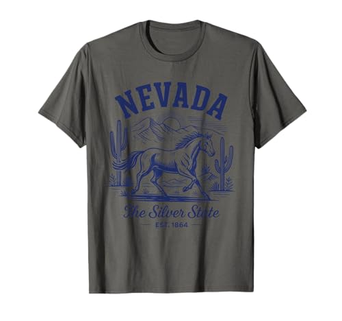 Photo de Chemise rétro Nevada State Est 1864 Vegas Desert Trails T-Shirt