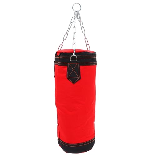 YARNOW Saco de Boxeo Bolsa de Boxeo Pesado Bolsa de Golpear Gimnasia pequeño Largo Boxing Bag Duffle Bag Luggage Bag Sacos de Arena de Fitness Bolsa de Arena de Ejercicio Planchar Rojo