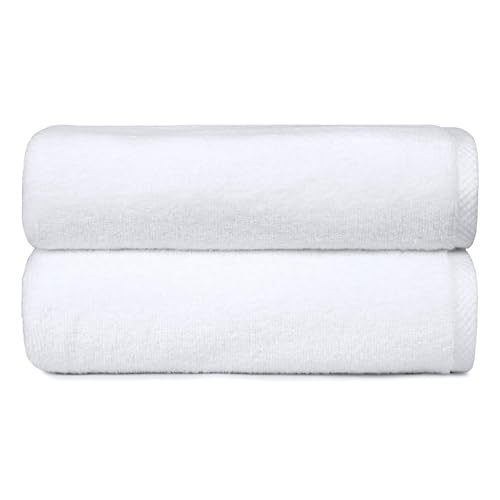 Consejos para Comprar Toallas Baño que Puedes Comprar On-line. 42 Amazon Basics Toalla de baño ligera de secado rápido, juego de 2, 100% algodón, blanca, 137,2 cm x 76,2 cm (54 in x 30 in)
