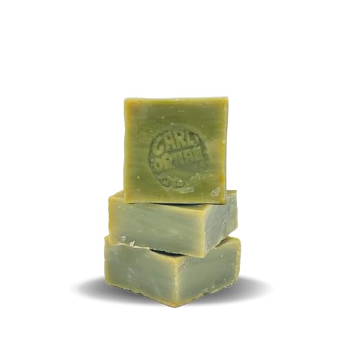 Turkish Bar 3 Pcs Pure Olive Oil Soap 100% Natural Handmade Cruelty-Free Vegan Moisturizing Suitable for Skin and Hair Gentle on Sensitive Skin Eco-Friendly