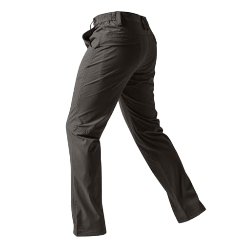 Mens Tactical Pants Waterproof Straight Leg Lightweight Cargo Trousers Breathable Loose Work Pants with Pockets3