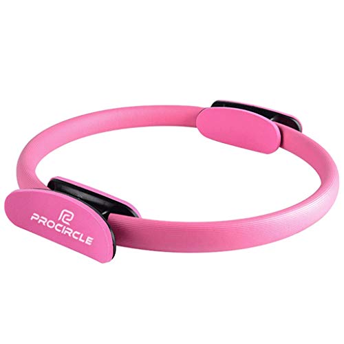 LY-01 Círculo de Yoga Anillo de Doble asa de Pilates - Anillo de práctica mágica de Doble Agarre (Color : Pink)