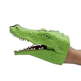 Burattino di dinosauro, Burattino di squalo | Burattini di squali animali coccodrilli realistici dei cartoni animati,Giocattolo a mano con testa di animale in morbida, giocattoli da bagno in spiaggia