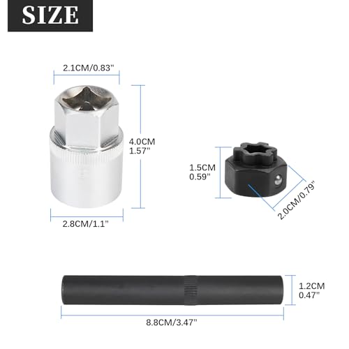 Image of BHB 32PCS Wheel Locking Nut Key Removal Tool Kit Wheel Anti-Theft Lock Lug Nut Screw Remover Set with Punch and 1 /2 Inch Driver Scoket Adaptor Compatible with Mercedes Benz