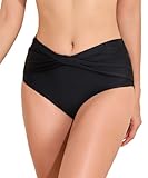 beautyin Women's Bikini Bottoms Ruched Swim Bottoms Full Coverage Swim Briefs