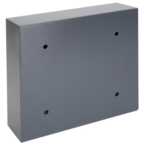 HMF Schlüsseltresor mit Zahlencode, Schlüsselsafe mit Elektronikschloss | 30 Haken | 30 x 28 x 10 cm | Anthrazit