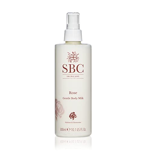SBC Skincare Rose Gentle Body Milk, White, 300 ml (Pack of 1)