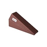 Industrial Door Stop, Door Stopper Wedge For Large Door Gaps to Keep Door Securely Open on All Surfaces, Non-Scratching Decorative Doorstop –Brown