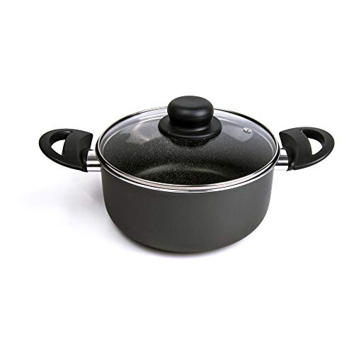 Alluflon Tradition Italien Kasserolle, Aluminium, schwarz, 16 cm – Ansicht 6