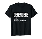 Defenders Funny Definition Distressed Skilled Soccer Player T-Shirt