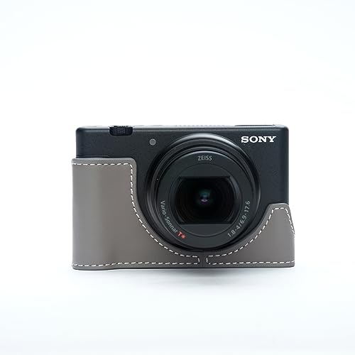 TP Orig Sony ZV-1 Mark ii M2 ZV-1F ��p �I�[�v�i�u���^�C�v �{�v �{�f�B�P�[�X ��ʊJ�� �d�r�����֗� (�O���[)