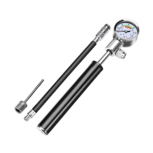 KOMBIUDA Mountain Bike Tire Inflator High-Pressure Bicycle Pump Portable Hand Pump Gauge Universal Nozzle Adapter