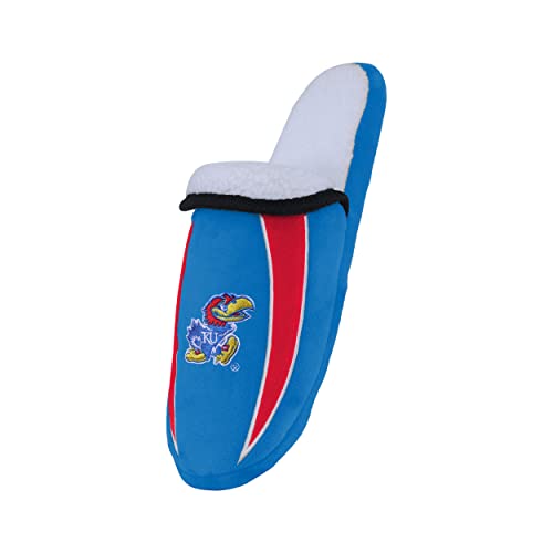 Image of FOCO mens NCAA College Team Logo Sherpa Moccasin Slippers
