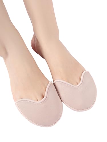 Image of 1 Pair Toe Pads Half Yard Ballet Dance Toe Pads Ballet Shoes Covers Toe Cap Wrapped Protector Forefoot Wrap for Women Girls(Pink)
