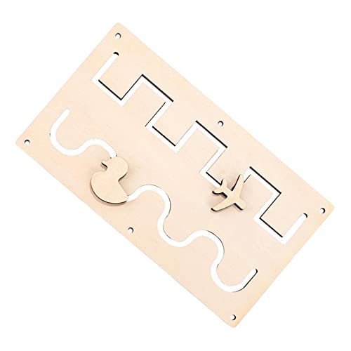 Fenteer Kids Busy Board DIY Accessories Educational Sensory Toy Early Teaching Learning Activity Center Board for Plane Travel Toys Toddler Kids Rail Tracking - Image 4
