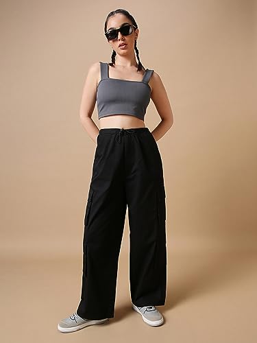 Image of Bewakoof Women's Loose Low Rise Cargo Pant