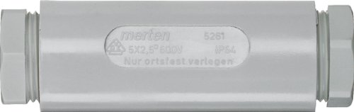 Preisvergleich Produktbild Merten 526129 Kabelverbindungsmuffe, 5 x 2,5 mm2, grau