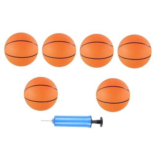 Toyvian Juguete de Baloncesto Inflable Pelota Hinchable para Juguete Mini de Baloncesto para Canasta para Jugar Interiores Color Aleatorio