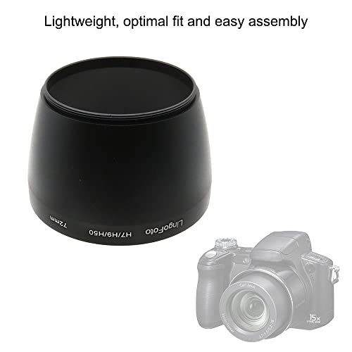 Tubo adaptador metálico de 72 mm para lentes y filtros, compatible con Sony DSC-H7, DSC-H9 y DSC-H50 miniatura 2