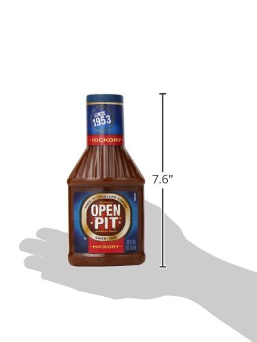 Open Pit Blue Label Barbecue Sauce - 18 Ounce Squeeze Bottle (Pack of 4) (Hickory)