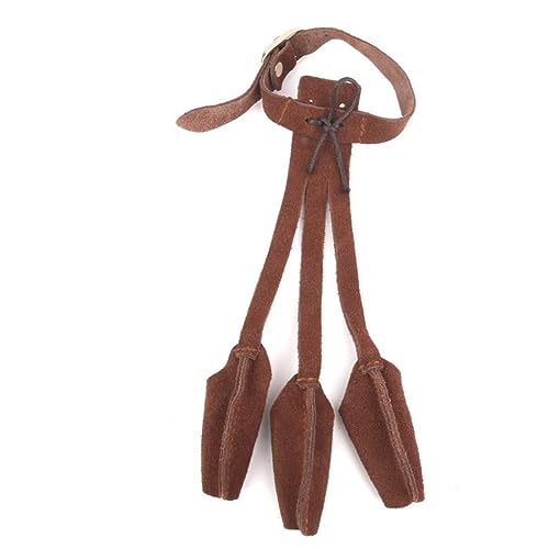 Yardwe Finger Guard 3-Finger Glove for Longbow Hunting Reinforced Tips Snap Buckle Size 220 * 290mm