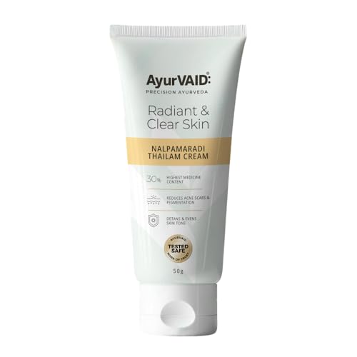 Nalpamaradi Thailam Cream 50 g | Ayurvedic Skin Brightening Cream | Helps Reduce Tan, Acne & Pigment...