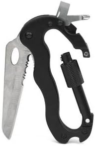 Accessory USA RHX Multi Tool Carabiners with Knife+Screwdriver+Bottle Opener for Mountain Climbin