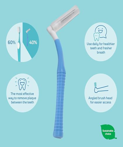 Image of 25 Pcs dental floss, Interdental Brush Ultra Tight Bristles Tooth Flossing Head Oral Dental Hygiene Brush Tooth Pick Flosser Toothpick Sticks For Teeth Oral Dental Care Brush Cleaning Tool