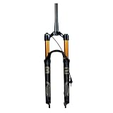 HZXQCVB Forcella MTB con Sospensioni Air 26 27,5 29'' Forcelle Anteriori A Sgancio Rapido Escursione 100/120mm Tubo Diritto/Conico Freno A Disco(Black Tapered,27.5''-120mm)