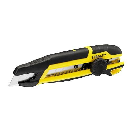 STANLEY Mpp Cuchillo Integrado con Bloqueo de Rueda de Corte de 18mm, STHT10500-0