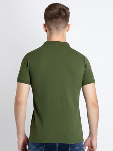 Image of Status Quo Men's Polo T-Shirt | Rich Cotton Blend | Slim Fit | All Day Comfort | Contrast Inner Placket | Polo Collar