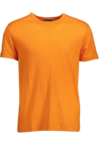 T-shirt lin orange homme GANT : fini la chaleur avec ce haut léger et chic