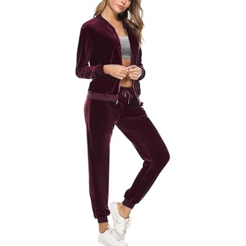 Totatuit Women's Velour Tracksuit Set Cover