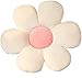 Tiowo lindo piso de Flores Almohada Decoración de Habitación Independiente Algodón Almohada Pétalo Cojín para Sofá silla de coche Flor juguetes de peluche Almohada de Peluche (Beige + Pink Core, 40cm)