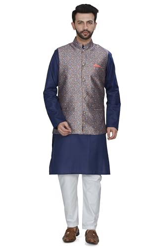 Image of BE ACTIVE Cotton Nehru Jacket for Men | Versatile Festive & Casual Ethnic Wear | Ethnic Standard Length Jacket