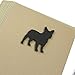 French Bulldog Blank Cards 10 Pack | Handmade Black Frenchie Kraft Notecards | Dog Greeting Cards with Envelopes