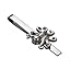 Black Octopus Tie Clip