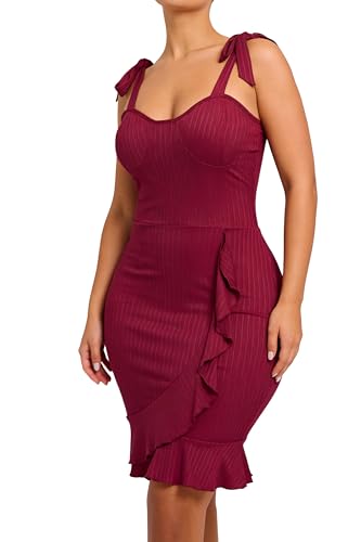 Image of Sparkly Y2K Halter Backless Deep V-Neck Bodycon Mini Dress for Women, Sexy Club & Date Night Party Dress