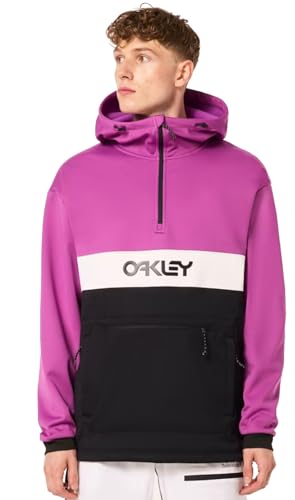 Oakley Sudadera con capucha para hombre Tnp Nose Grab Softshell, Blackout/Ultra Purple L, morado, L