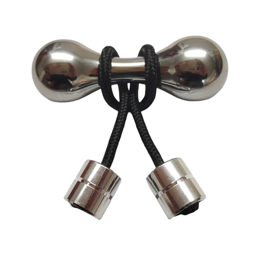 Silent Titanium Knuckle Bone Fidget Toys for Adults  Portable EDC Desk Toy for Office Anxiety Relief (Silvery)