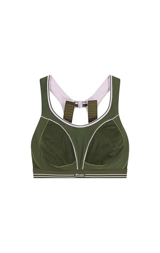 Champion Shock Absorber S5044 Ultimate Run Bra Sports Bra, Forest Green (FON), IT 1D (EU 65D) (UK 30D) (FR/ES 80D) (US 30D) Women's FW24, Forest Green (Fon), 30D