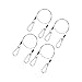 4Pieces Stainless Steel Locking Cables with Double Hook Design Wire Rope for Outdoor Furniture Bikes Motorcycles Garden Stainless Steel Security Cable