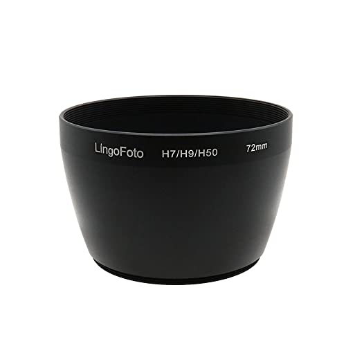 Tubo adaptador metálico de 72 mm para lentes y filtros, compatible con Sony DSC-H7, DSC-H9 y DSC-H50