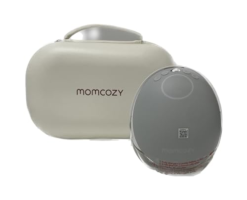 Image of Momcozy Breast Pump Hands Free Mobile Flow | M9, App Discreet Control with Personalized Multi-Modes & 15 Levels, Independent Breastmilk Storage, Wearable Breast Pump M9 24mm, 1 Pack Gray