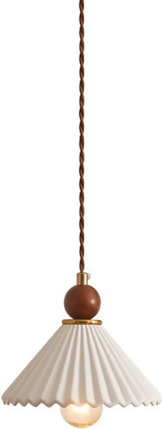 Lustre en céramique blanche pour éclairer un couloir sombre ou une petite chambre