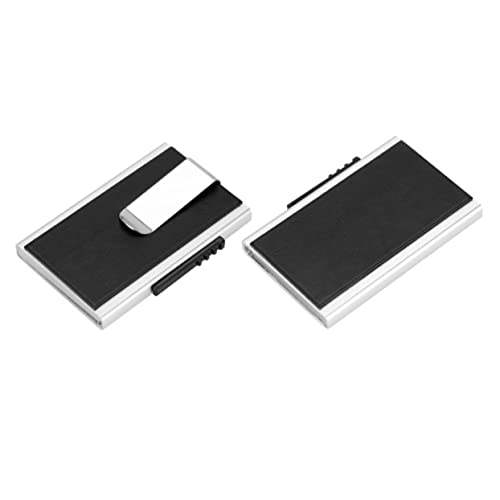 Baluue Stylish Anti-theft Aluminum Alloy Wallet Credit Cards Holder Degaussing Brush for Dad Husband Son